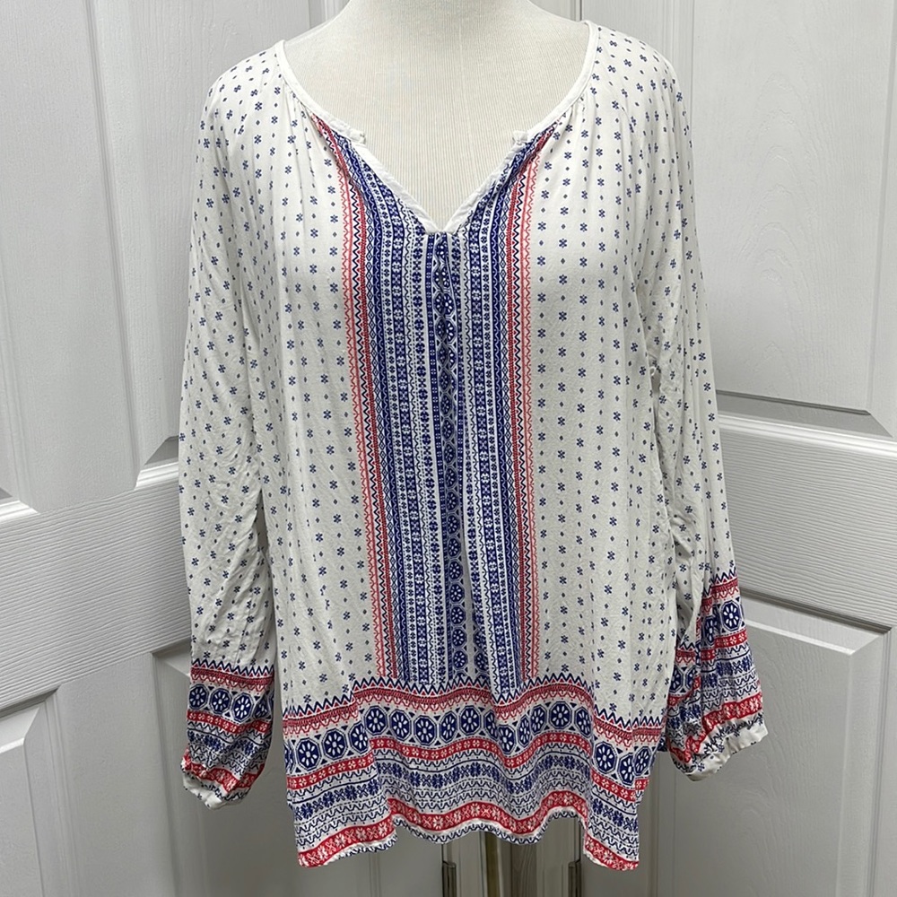 CATO Woman 22/24W Long Sleeve Tunic Blouse